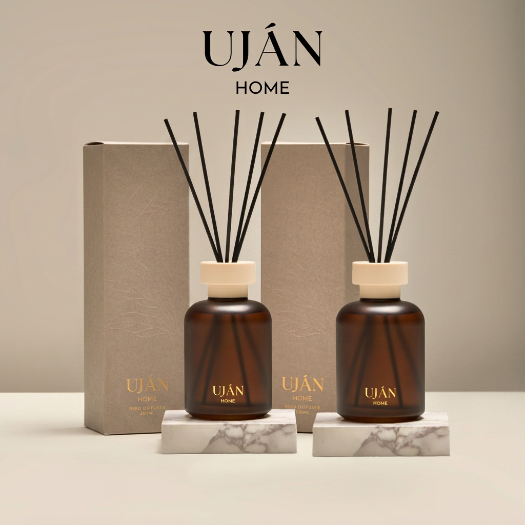 UJAN HOME 2x Set Reed Diffuser 2x 200ml Hotel Luxury Scent